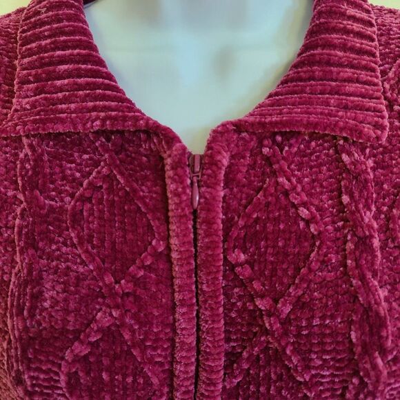 Bon Worth Women's Chenille Full Zip Cardigan Sweater Jacket Size XSP (XS Petite) - Picture 3 of 16